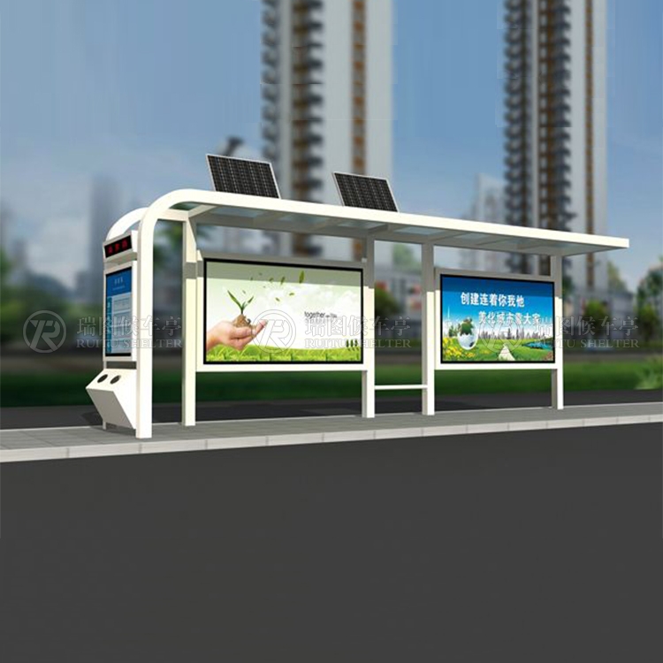 户外公交候车亭广告美化了城市建设